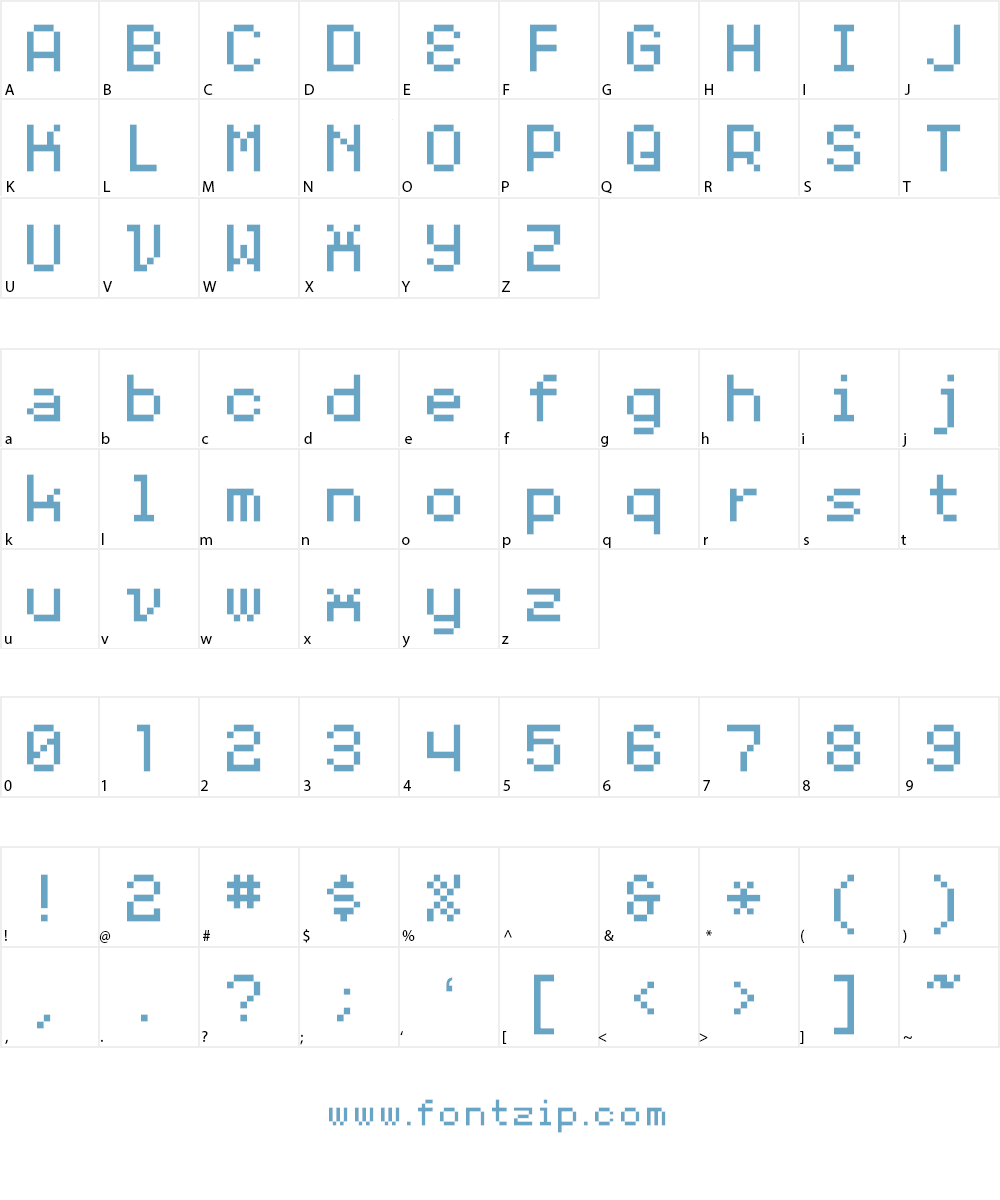 Et QtFunny Font Character